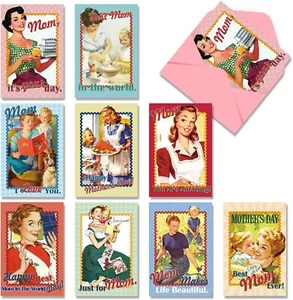 27 Pcs Happy Mother'S Day Greeting Cards Vintage Note Cards with Pink Envelopes - Picture 1 of 5
