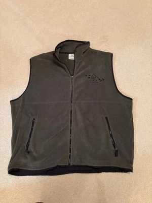 EUC Ducks Unlimited Men's Fleece Vest Green XXL - Image 1 of 3