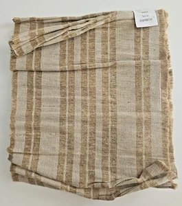 BNWT Anthropologie Set of 4 Jute Natural Stripe Placemats Table covers - Picture 1 of 6
