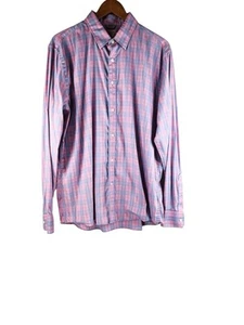 Faherty Men’s Movement Shirt Summer Rose Plaid Buttondown Supima Blend Size XL - Bild 1 von 7