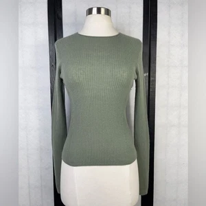 Vince Olive Ribbed Knit Top - Picture 1 of 8