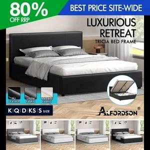 ALFORDSON Bed Frame Queen Double King Single Gas Lift Storage Mattress Base - Picture 1 of 306