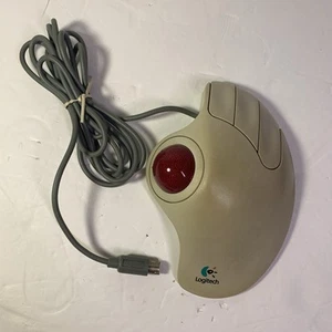 Logitech T-CH11 Trackball TrackMan Marble 3 Button Mouse - Picture 1 of 6