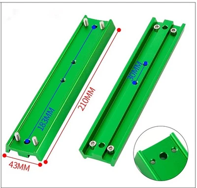 210mm 75° Dovetail Plate for Telescope - Aluminum w/ Screws - Image 1 of 3