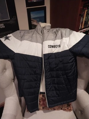 Men’s Dallas Cowboys Poly Filled Sherpa Lined Jacket, Size XL - Image 1 of 4
