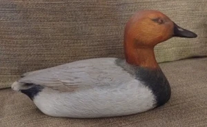 Miniature Wooden Duck Decoy Canvasback 7" - M. Parrish Signed - Picture 1 of 9