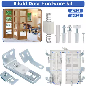 27/54Pcs Bifold Door Hardware Bi-fold Closet Door Hardware Repair Tool Kit ⌘ - Picture 1 of 17