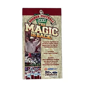 Sooner Football VHS Band The Magic Is Back versiegelt Jahr 2000 Meisterschaftssaison - Bild 1 von 7