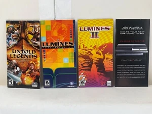 **Manuals Only** Lot of PSP Sony Playstation Portable Lumines I II Untold Legend - Picture 1 of 14