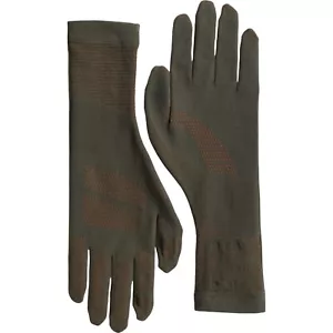 DOLCE & GABBANA Gloves Brown Cotton Stretch Wrist Length Mitten 7.5 / M 380usd - Picture 1 of 7