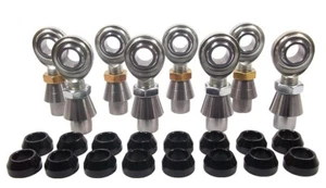ECONOMY 4 LINK KIT 3/4 X 3/4-16 HEIM JOINTS 3/4 ALUMINUM CONE SPACERS BUNG .250 - Picture 1 of 8