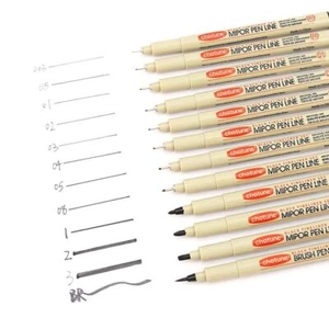 Stroke Manga Markers Extra Fine Hand-painted Sketch Pens Art Drawing - Picture 1 of 10