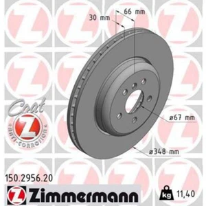 Zimmermann OE Coat Z Brake Rotor Single 348mm Front 150.2956.20 - Picture 1 of 1