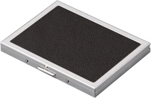 Estuche de cigarrillos extra delgado de acero inoxidable Estuche de metal con soporte para cigarrillos para años 100 - Imagen 1 de 7