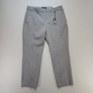 Express Dress Pants Womens 10 Short Gray Columnist Ankle Straight Mid Rise - Picture 1 of 14