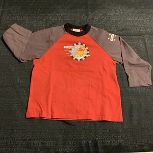 Vintage 90s Disney Winnie The Pooh Color Block Crewneck Sweatshirt Kids Medium - Picture 1 of 10