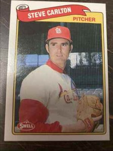 1989 SWELL BASEBALL GREATS STEVE CARLTON ST. LOUIS CARDINALS #95