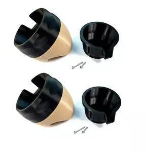 LAND ROVER DISCOVERY 1 & 2 1989-2004 & RR CLASSIC 1995 CUP HOLDER PAIR BEIGE - Picture 1 of 11