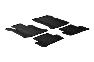 Tapetes de goma para todo tipo de clima se adaptan a Mercedes Clase C W204 2008-2014, 4 piezas, negros - Imagen 1 de 1