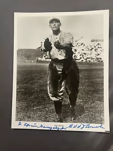 Edd Roush Signed 8x10 Photo JSA LOA Cincinnati Reds Hall of Fame - Picture 1 of 2
