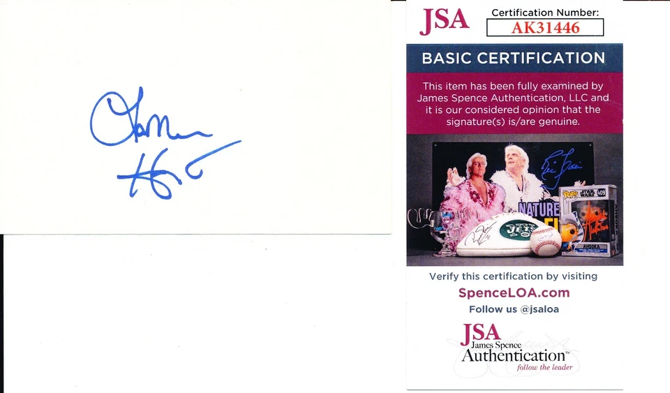 LAMARR HOYT SIGNED INDEX CARD JSA 1983 AMERICAN LEAGUE CY YOUNG AWARD - Image 1 of 1