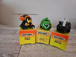 Lot Of 3 1993 & 94 Matchbox Cars Stinger- Rhino Rod -Tailgator NIB - Picture 1 of 7