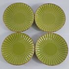 Todd English Collection Small Plates Saucers Set Of 4 Scalloped Green 4 5/8" 