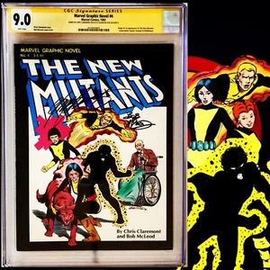 CGC 9.0 SS Marvel Graphic Novel #4 signed by Claremont & McLeod 1st New Mutants - Picture 1 of 2