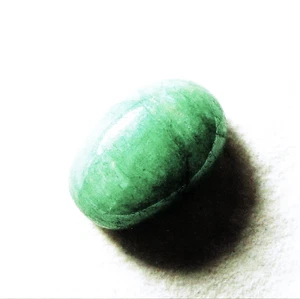 6.90cts NICE EMERALD CABOCHON 14 x 10 x 6 mm BRAZIL # 14 - Picture 1 of 2