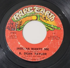 R. Dean Taylor Indiana Wants Me / Love's Your Name 45 RPM Rare Earth VG Rock '70 - Picture 1 of 4