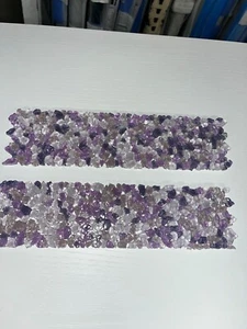 Raindrop Purples/Whites Glass Border Tiles - Picture 1 of 1