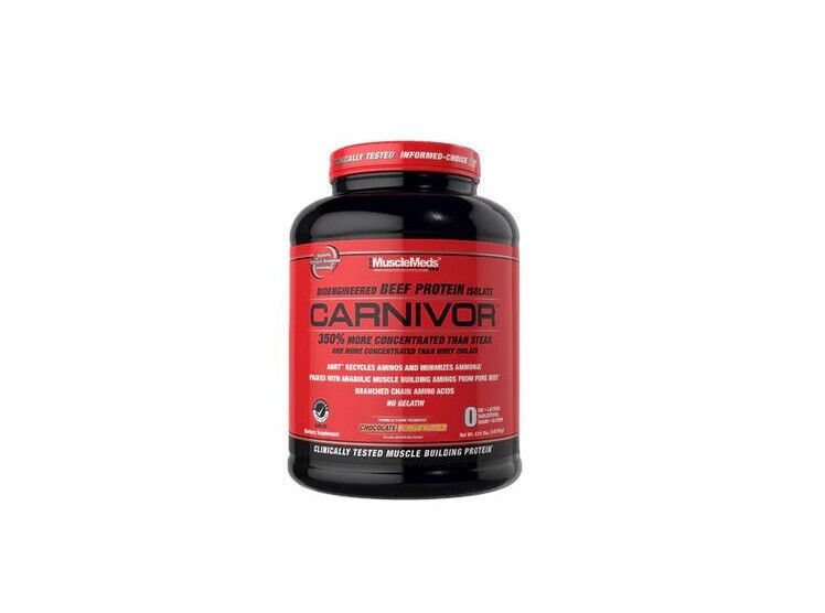 New MuscleMeds CARNIVOR Beef Protein Isolate Amino Acid Creatine 4 lbs