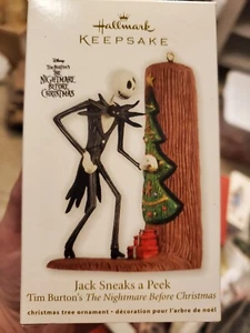 2012 Hallmark Jack Sneaks a Peek The Nightmare Before Christmas Ornament Neu im Karton NEU - Bild 1 von 4