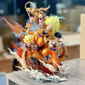 Action Figure Goku Sayan 3 Dragon Ball Z Gothen Gohan 26cm Statua Da Collezione - Afbeelding 1 van 6