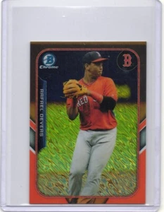 2015 Bowman Chrome RAFAEL DEVERS Farms Finest Orange Shimmer Refractor /25 - Picture 1 of 2