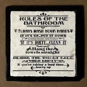 Rollen des Badezimmers - Marmor Untersetzer - Bild 1 von 2