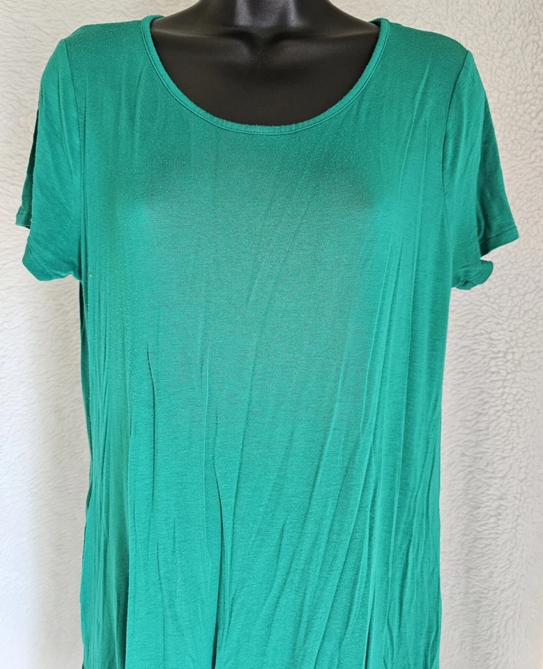 Vestido camisero Annabelle para mujer talla L grande verde Foto 1 de 4
