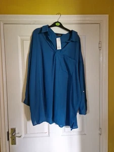 Yours Clothing Teal Top/blouse Size 22-24 - Picture 1 of 9