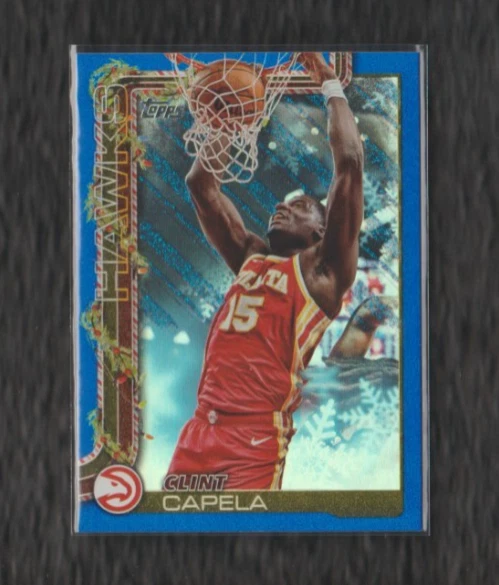 2025-26 Topps Holiday Clint Capela Blue Metallic Glitter - Image 1 of 1