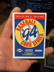 1994 Sunoco Fleer Baseball Collector’s Edition Promo Card | Limited Edition | NM - Picture 1 of 1