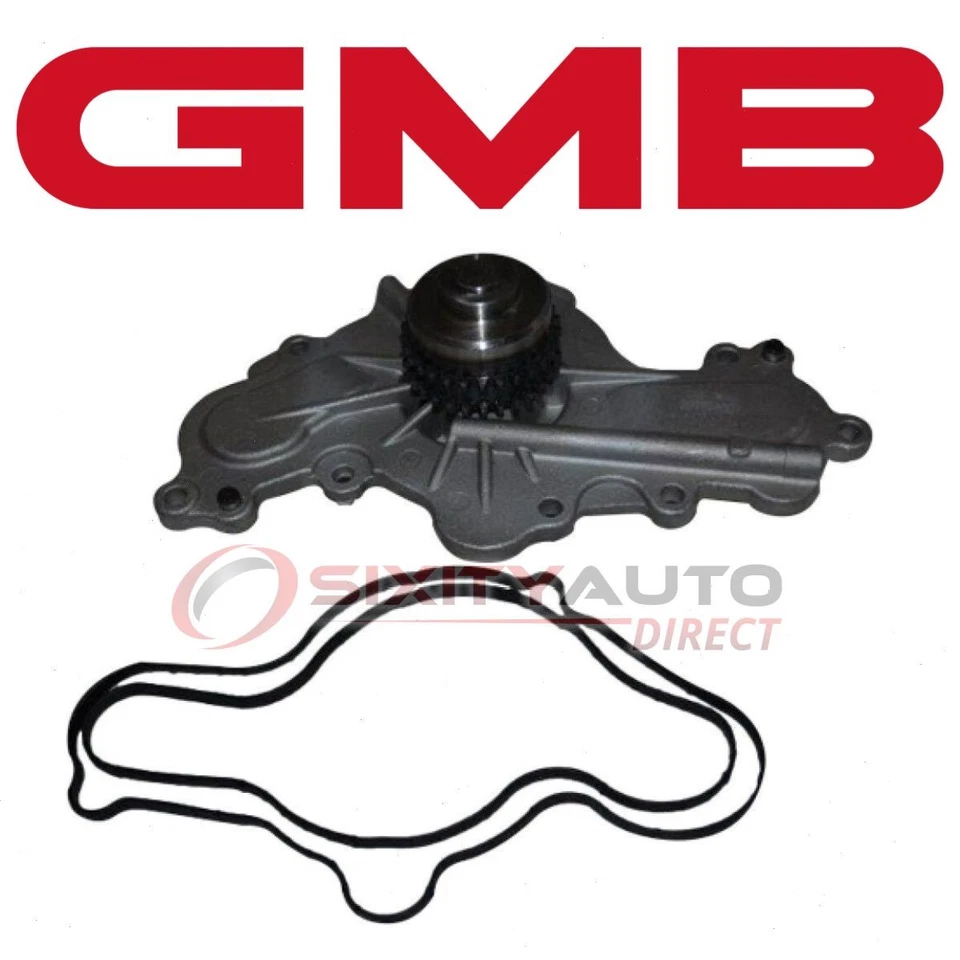 GMB Water Pump for 2011-2012 Lincoln MKX 3.7L V6 - Coolant Antifreeze Engine bq Foto 1 de 4