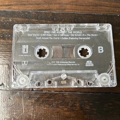 2Pac Shakur Cassette TAPE ONLY Me Against The World 1995 Interscope - Image 1 of 4
