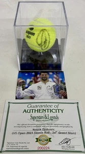 NOVAK DJOKOVIC Signed Tennis Ball 2023 US Open “24th Grand Slam” Display Box COA - Picture 1 of 6