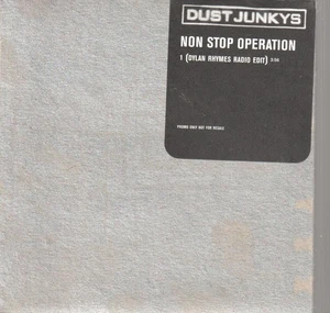 Dust Junkys Non Stop Operation CD UK Polydor 1997 Promo Mit Info Aufkleber Karte - Bild 1 von 1