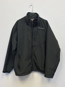 Ariat Jacket Vernon 2.0 Softshell Black Checkered Zip Up Men’s Size XL - Picture 1 of 5