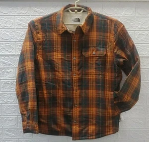 New THE NORTH FACE Campshire Flannel Sherpa Lined Jacket Multicolor Size Large - Picture 1 of 7