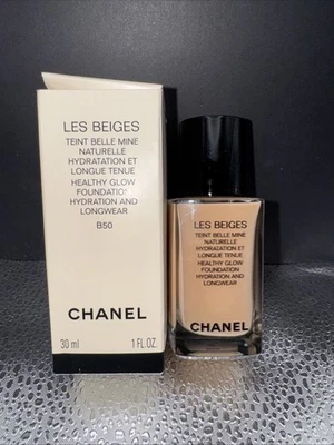 CHANEL LES BEIGES Healthy Glow Liquid Foundation Longwear Hydration B50 1 Oz NIB - Image 1 of 4