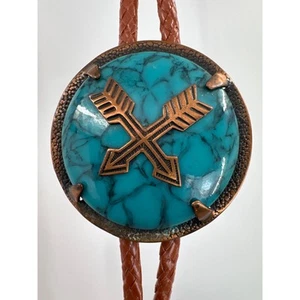 Corbata cuello bolero Copper By Bell Western Bolo redonda turquesa - Imagen 1 de 5