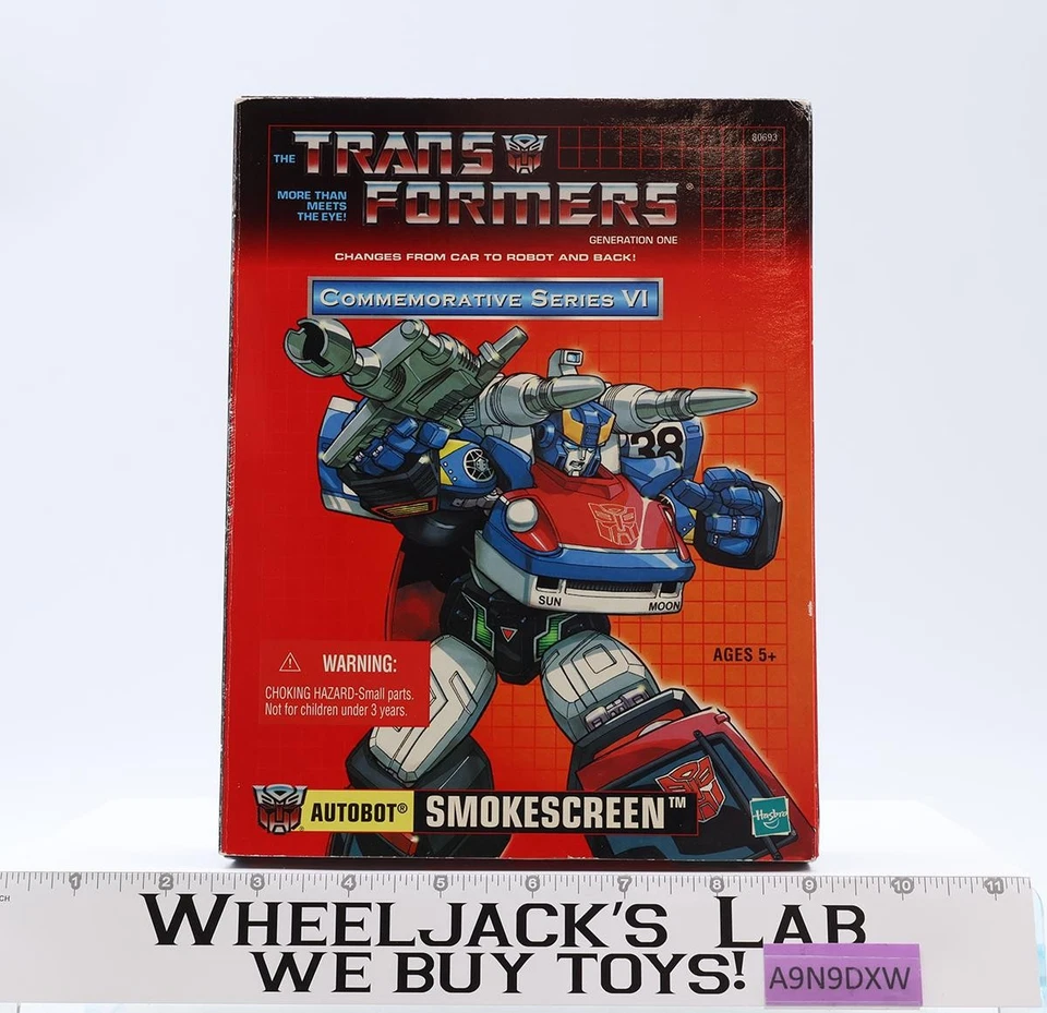 Smokescreen Transformers Reissue Commemorative Series 2002 Hasbro NEW SEALED - Image 1 of 4
