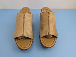 Women's Born Concept BOC Tech Wedge Sandals Light Brown Leather Upper Size 11 - Picture 1 of 15